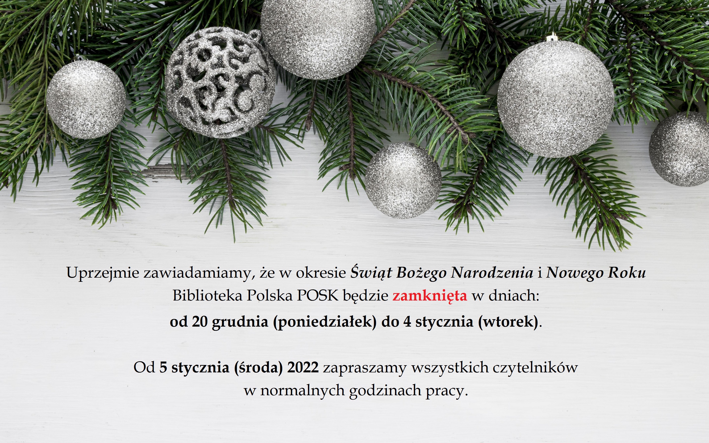 Przerwa świąteczna