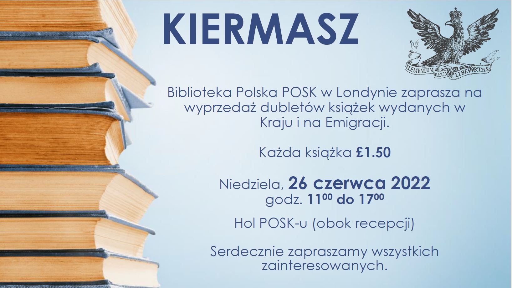 Kiermasz Biblioteki Polskiej POSK