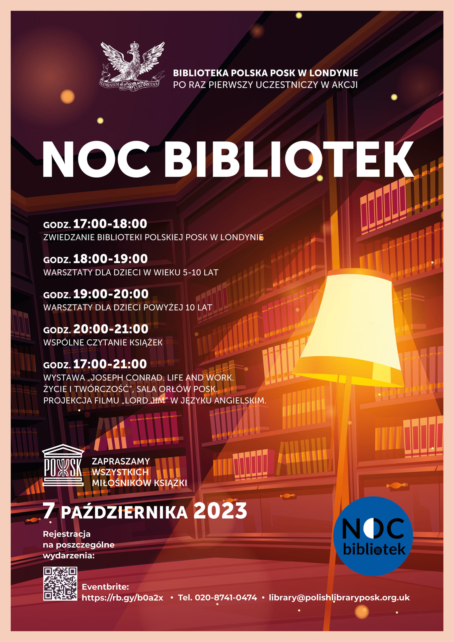 Noc Bibliotek w Bibliotece Polskiej POSK w Londynie!