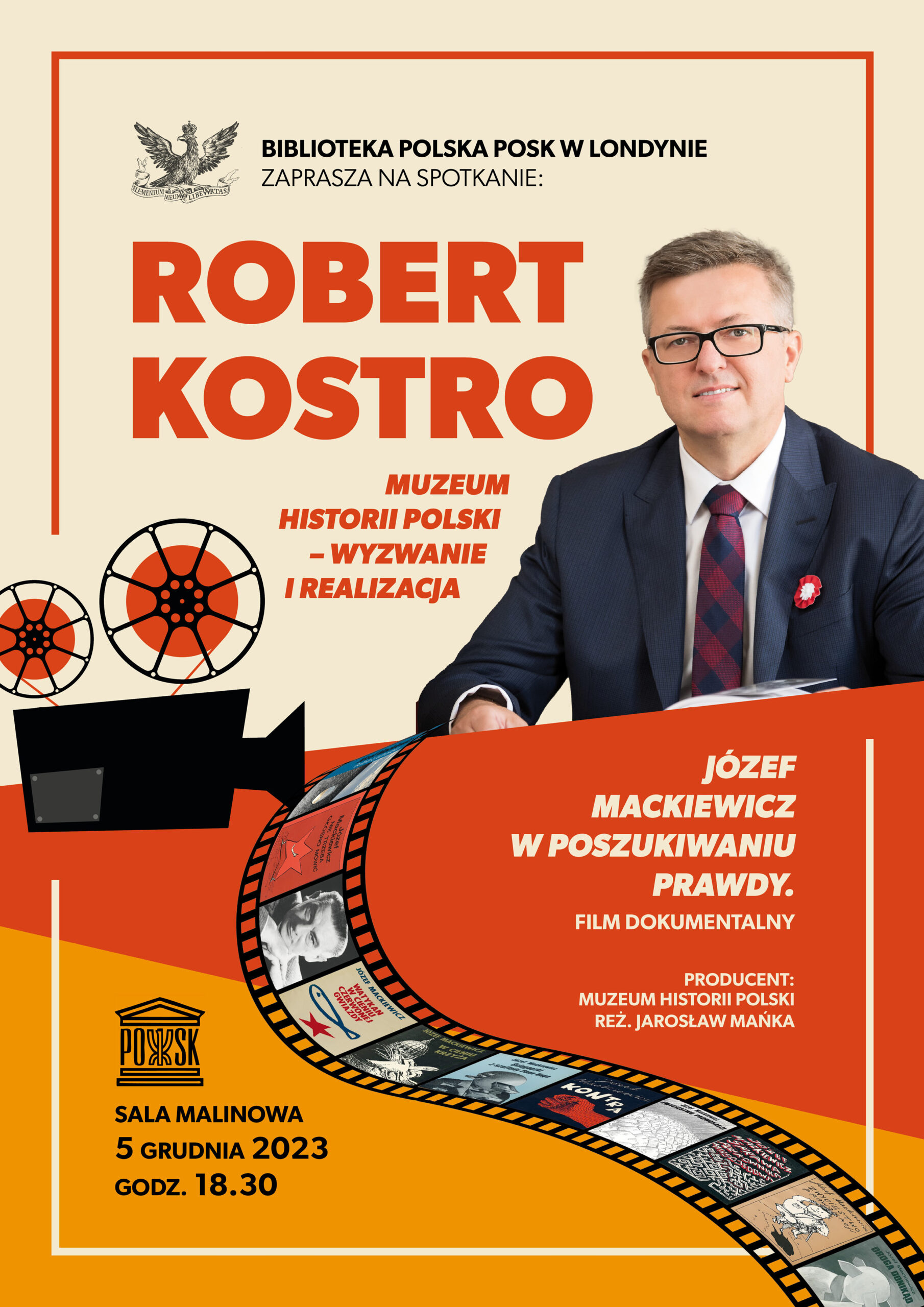 Robert Kostro: Muzeum Historii Polski. Józef Mackiewicz w poszukiwaniu prawdy – film dokumentalny