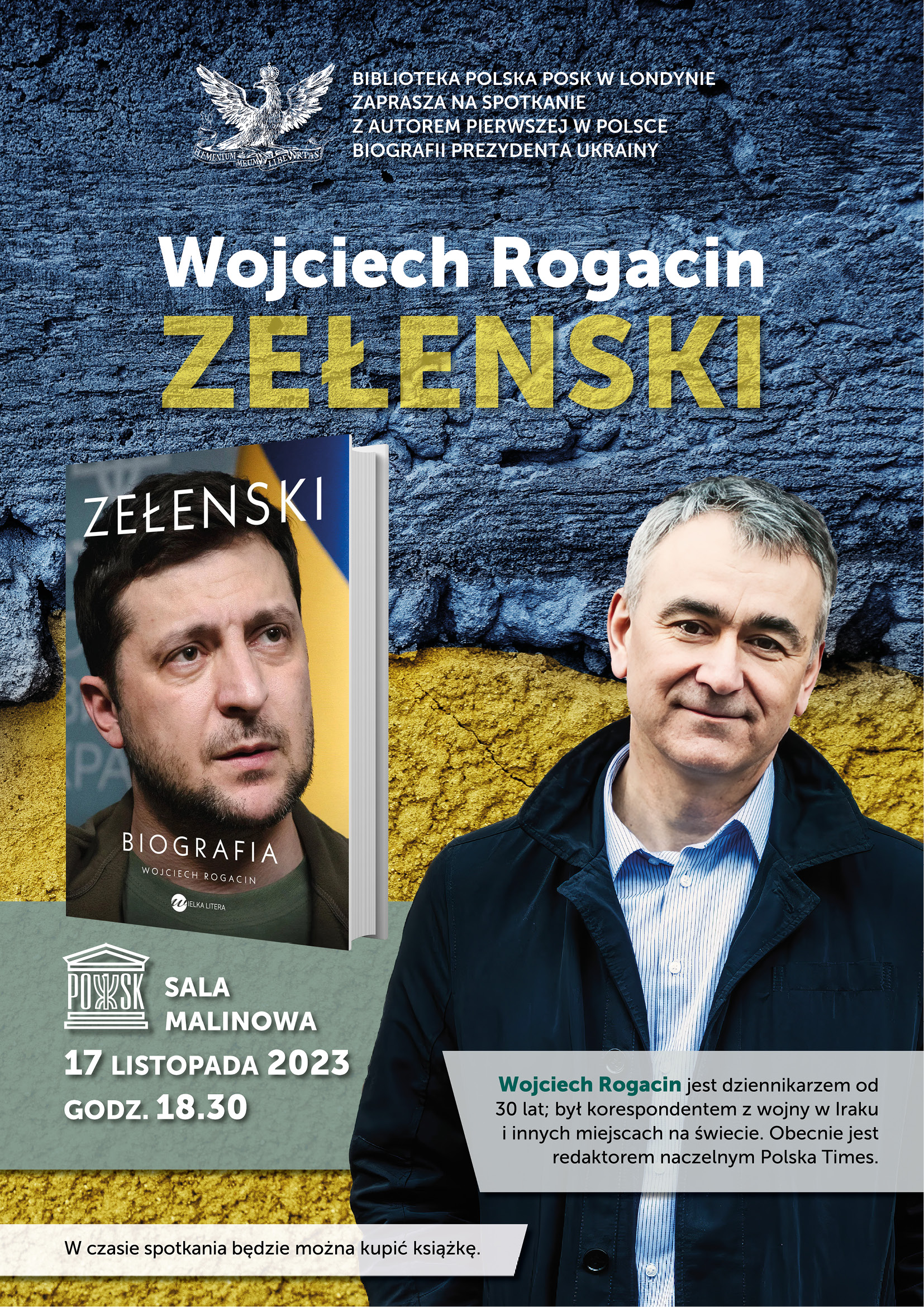 Spotkanie z Wojciechem Rogacinem autorem biografii Zełenskiego