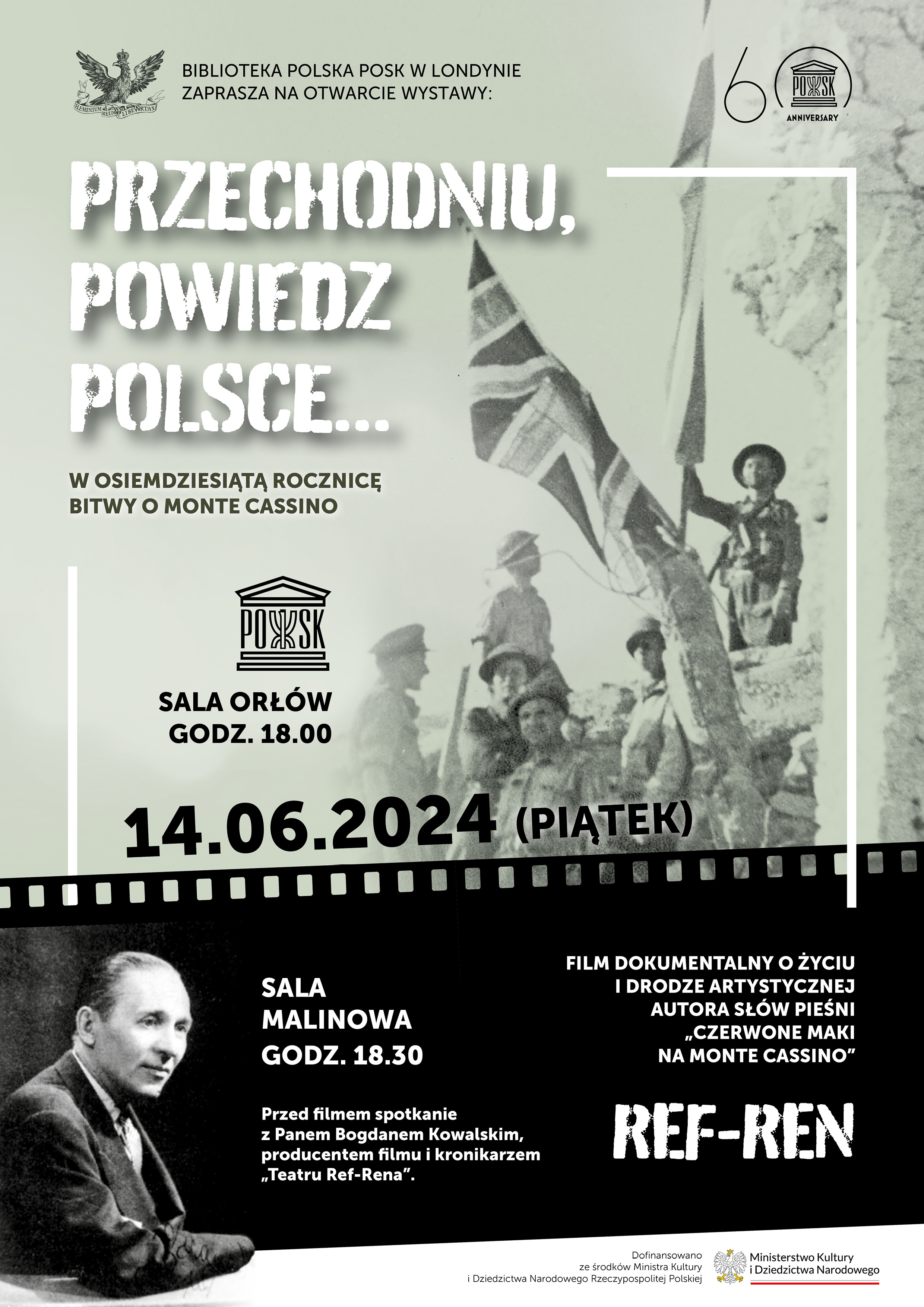 Wystawa i pokaz filmu o autorze słów pieśni „Czerwone maki na Monte Cassino”